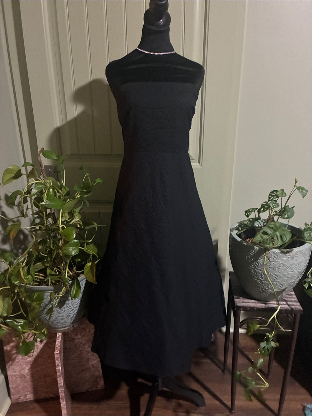 J. Crew Strapless Black Fit-and-Flare Dress